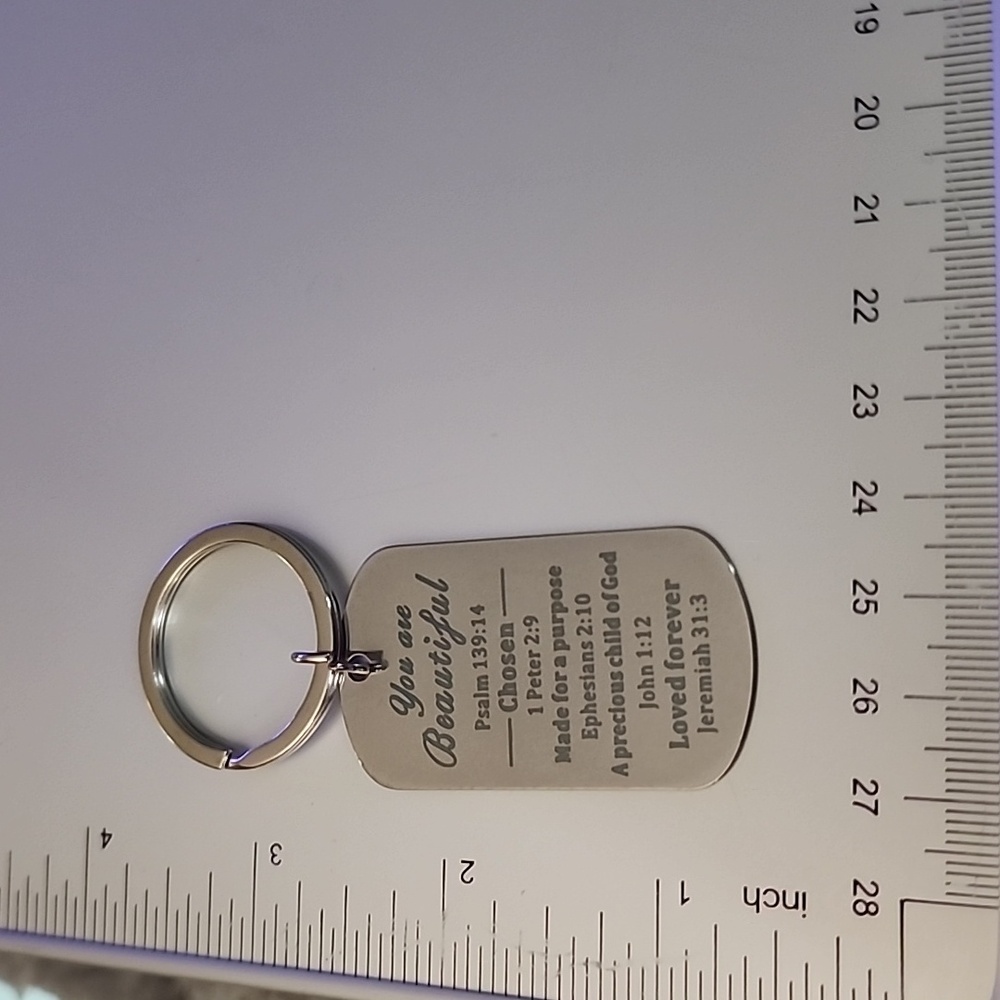 YOU ARE BEAUTIFUL Key Chain - Picture 2 of 3